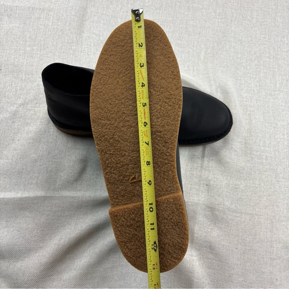 Clarks Men's Bushacre 3 Chukka Boot 261-53529 BLACK LEATHER MENS SIZE 14M - Picture 3 of 6